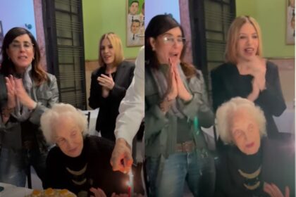 Christiane Torloni comemora 97 anos da mãe Monah Delacy com festa intimista