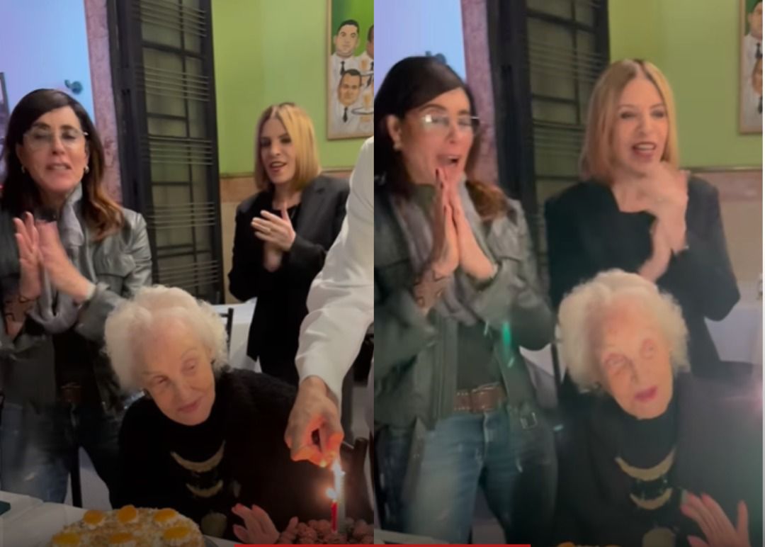 Christiane Torloni comemora 97 anos da mãe Monah Delacy com festa intimista
