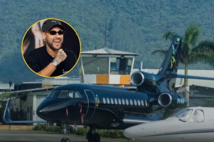 LUXO! Avião de Neymar faz viagens intercontinentais sem escala.