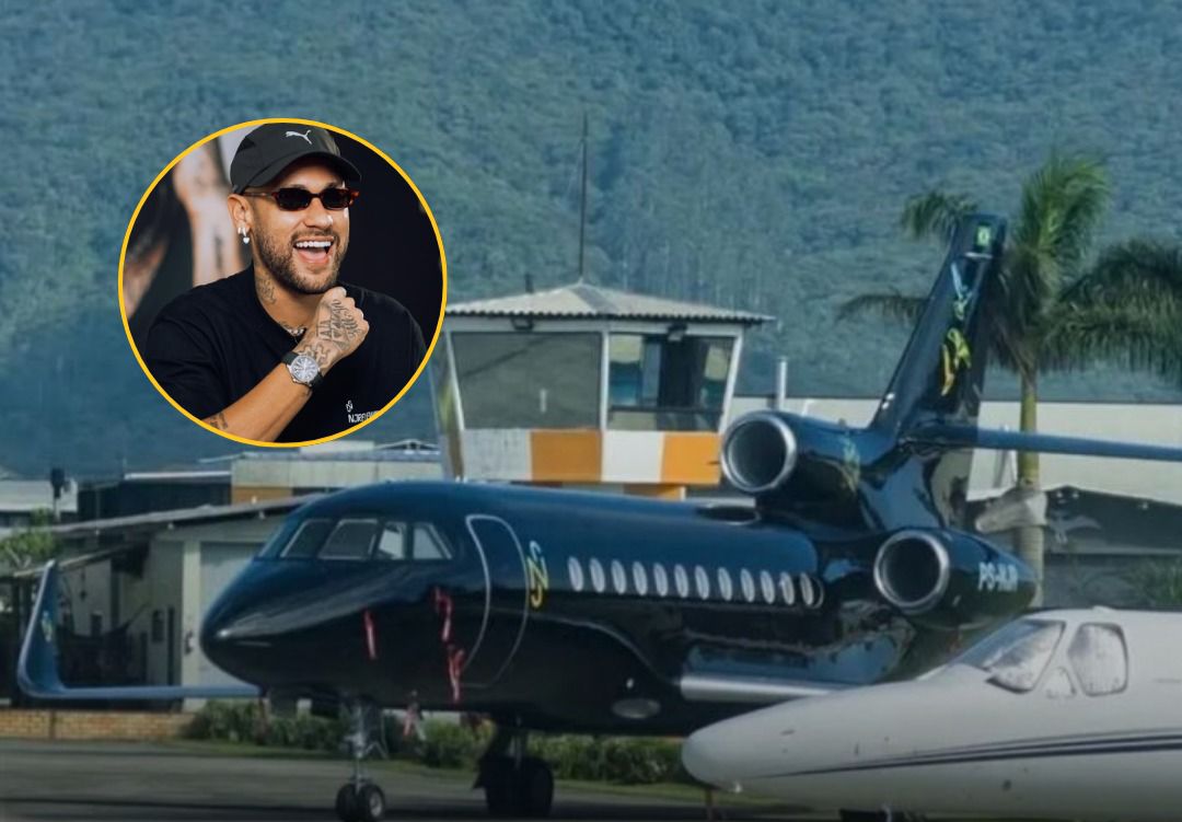LUXO! Avião de Neymar faz viagens intercontinentais sem escala.